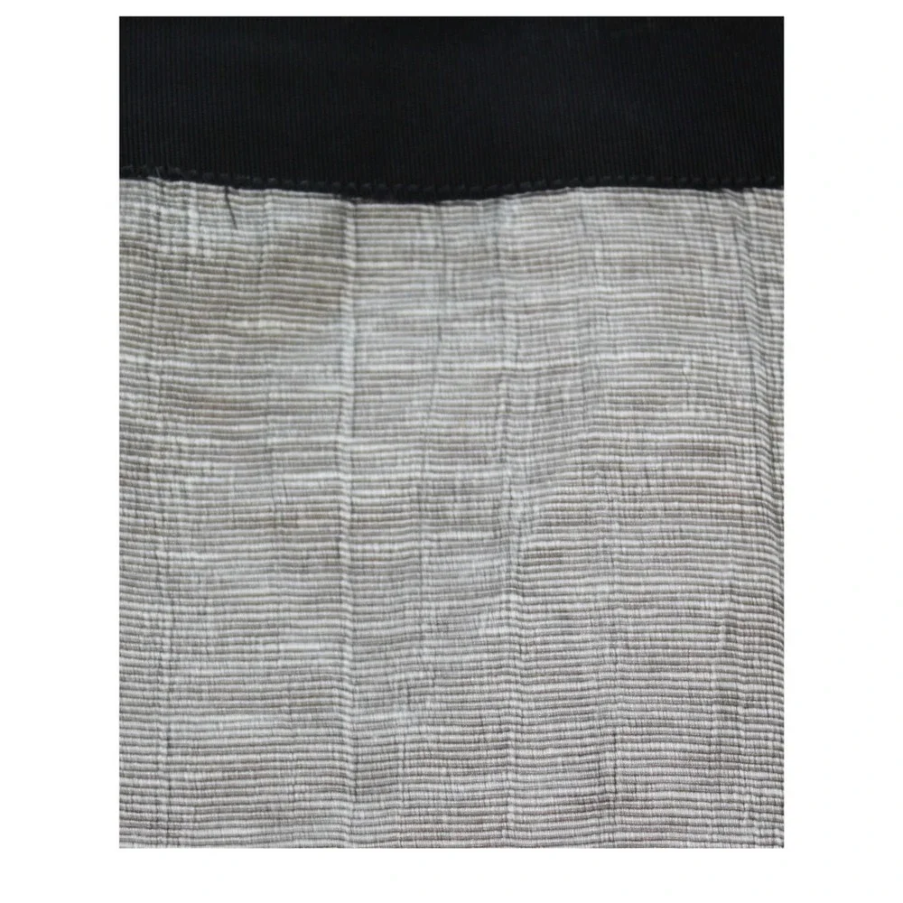 J.Crew Beige/Black Crinkled‎ Linen Mini Skirt in size 8